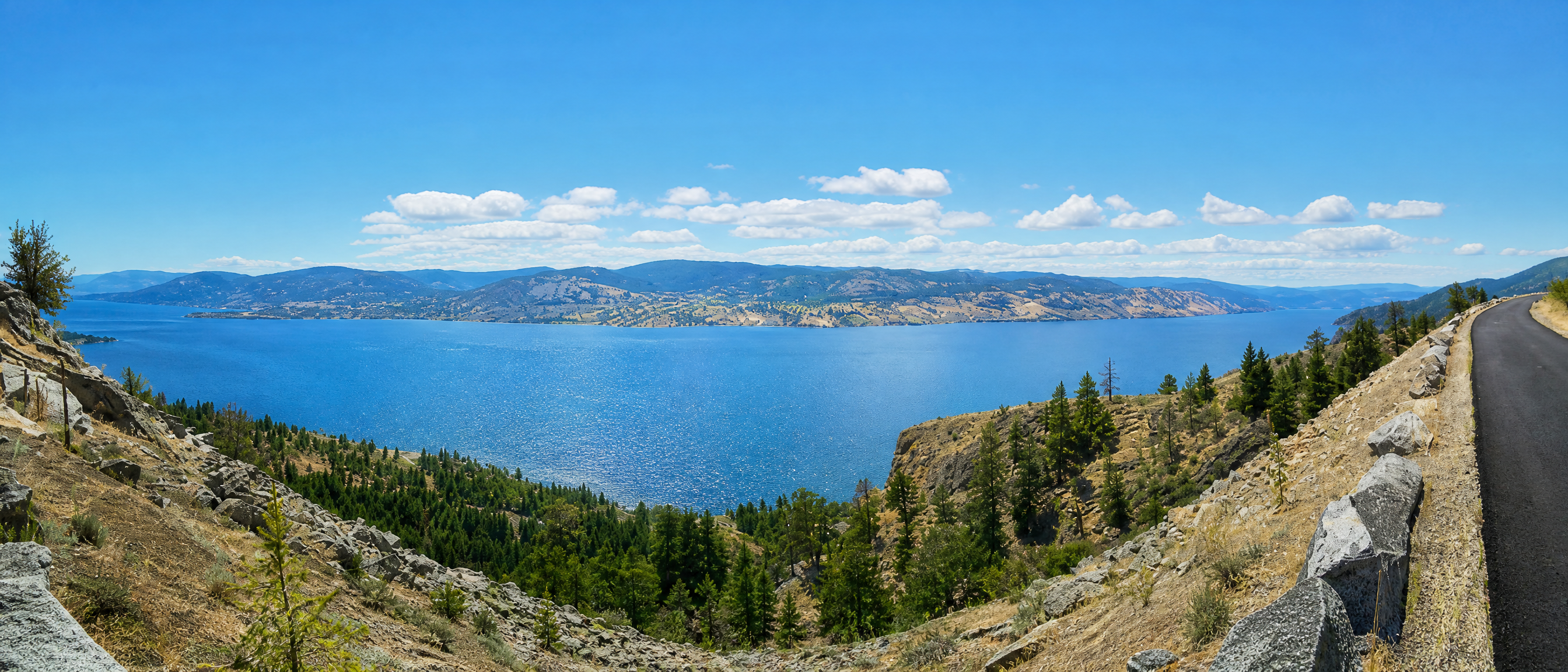 Okanagan Lake from the Kettle Valley Rail Trail above Naramata